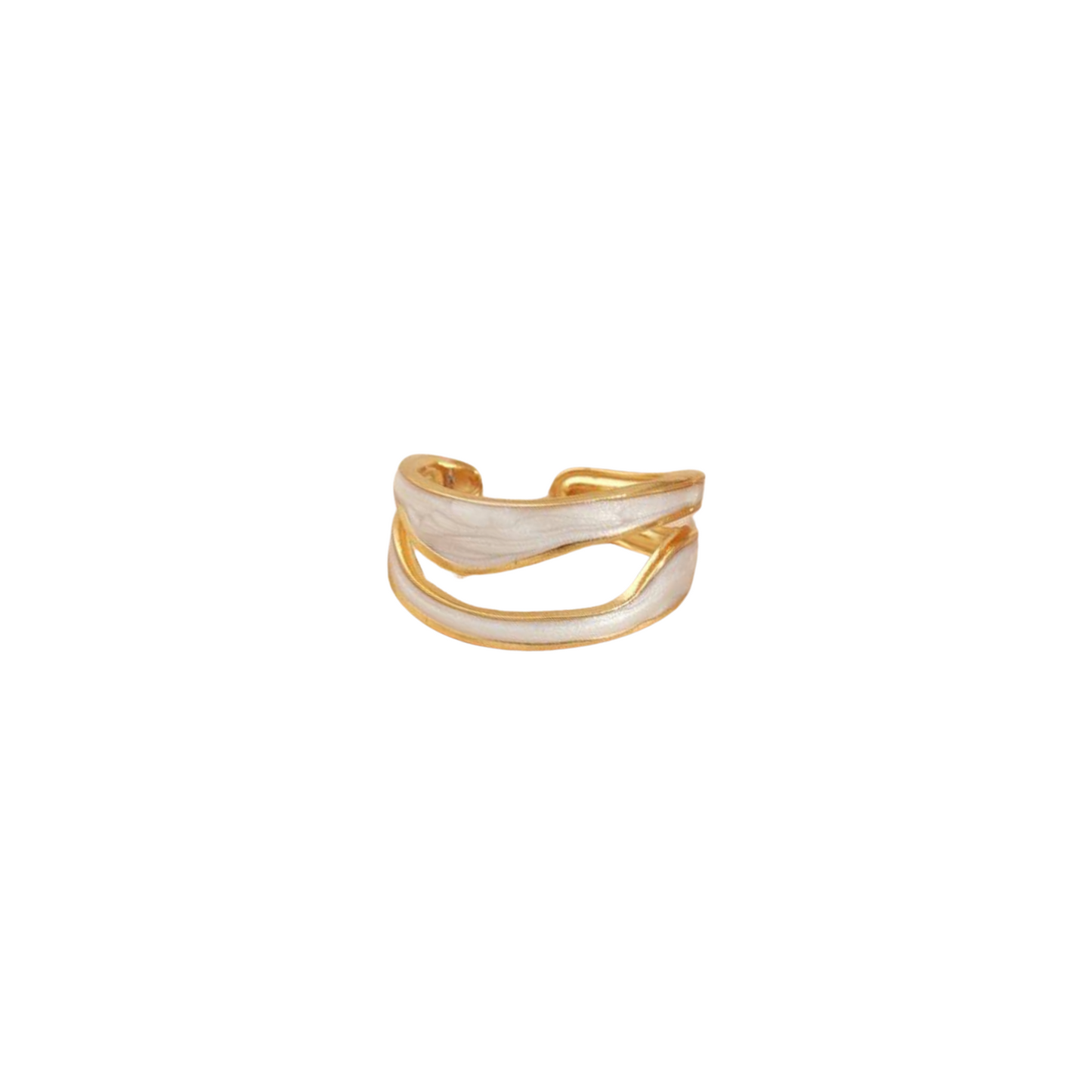 Anillo "WHITE AND GOLD 2"