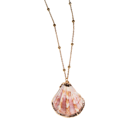 Collar "CONCHA ROSA"
